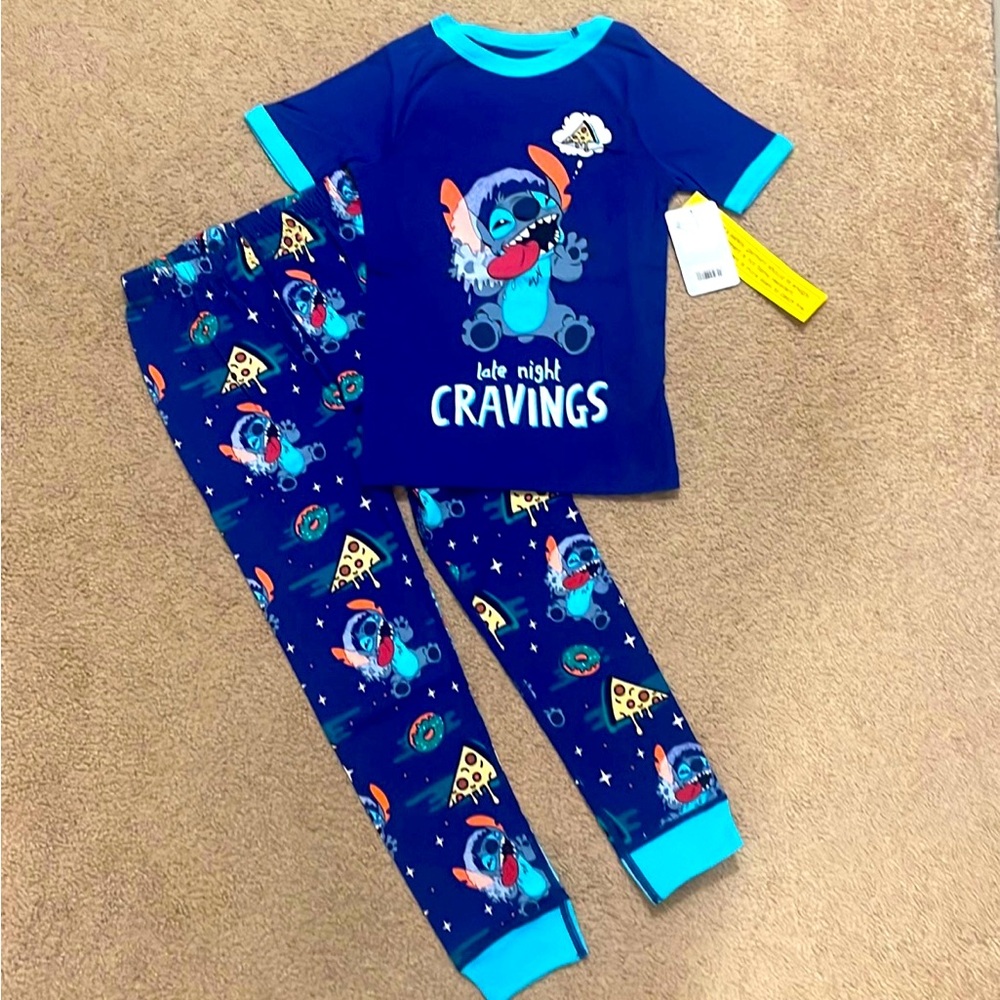 Disney Stitch Pizza Pajamas
